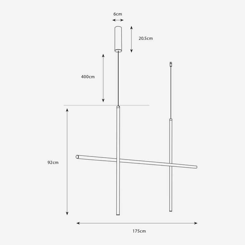 Grid Cluster Gold Slim LED Pendant Light - Lighting.co.za