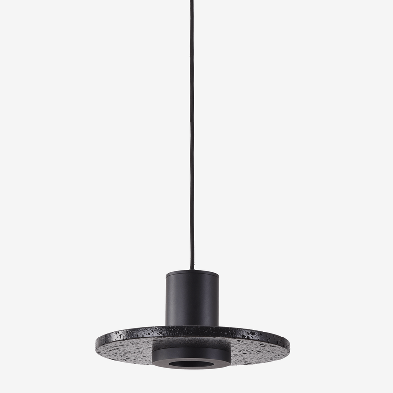 Hat Black Stone Pendant Light 2 Sizes - Lighting.co.za