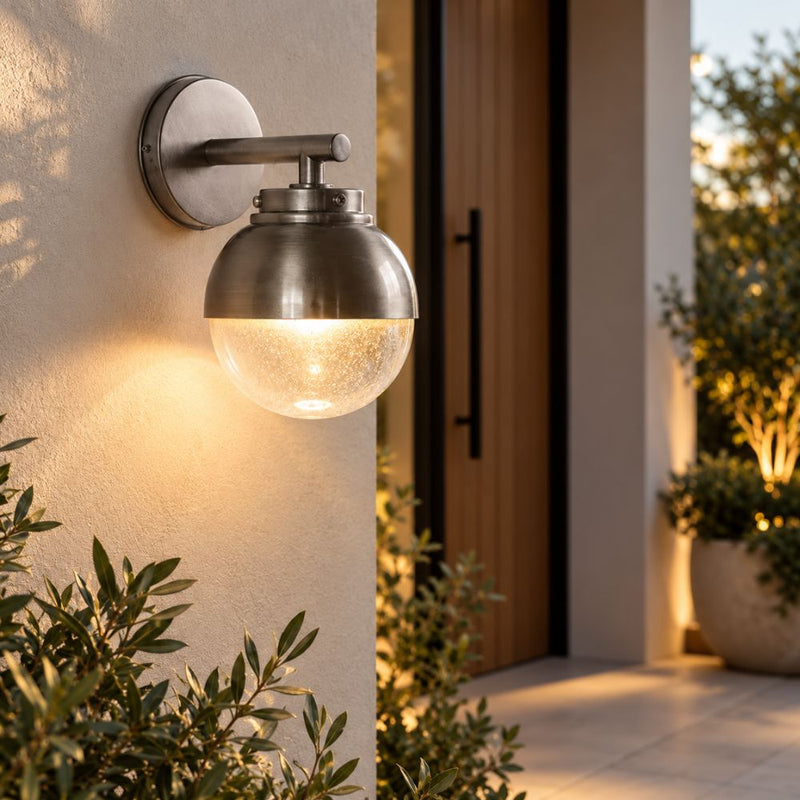 Haven Antique Brass | Antique Silver Wall Light - Indoor or Outdoor use