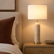 Henley Travertine and Brass Look Table Lamp - Table Lamp - Lighting.co.za