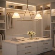 Horizon Gold or Black with White Shade Pendant Light - Lighting.co.za