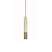 Ibiza Travertino and Gold Disk Pendant Light - Lighting.co.za
