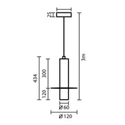 Ibiza LED Marble and Brass Look Pendant Light - Lighting.co.za