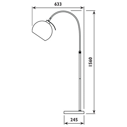 Chester Copper Arco Floor Lamp - Lighting.co.za