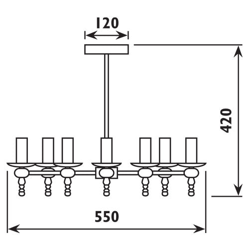 Parker Polished Chrome 5 or 7 Light Chandelier - Lighting.co.za