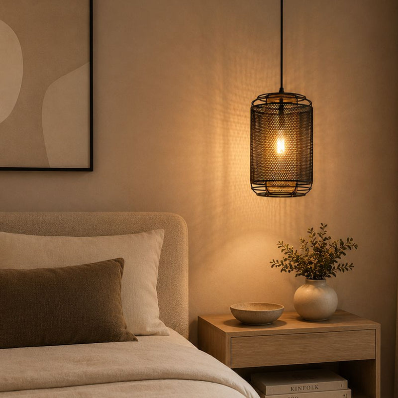 Jambi Black and Gold Mesh Pendant Light - Pendant Light - Lighting.co.za