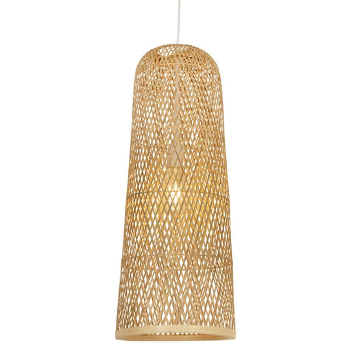 Jellis Organic Cloche Black or Natural Woven Rattan Pendant Light - Pendant Light - Lighting.co.za