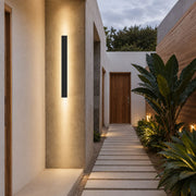 Josi LED Black Slim Outdoor Wall Light - Outdoor Wall Light - Lighting.co.za