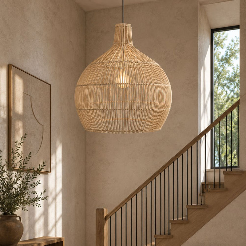 Joules Large Natural Rattan Pendant Light - Pendant Light - Lighting.co.za