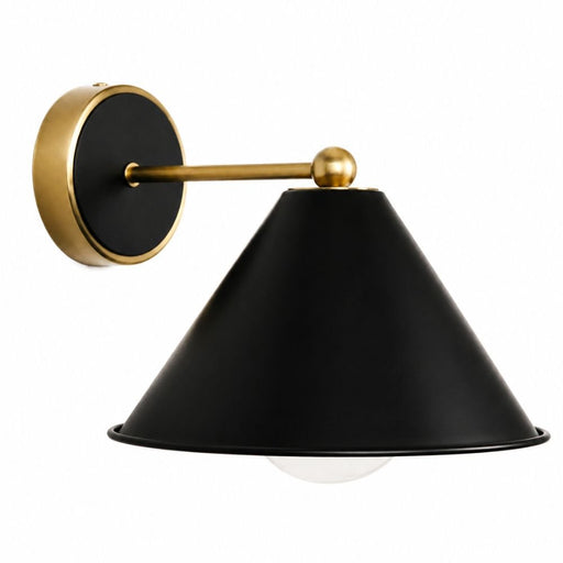 Jules Gold and Black Shade Wall Light - Indoor Wall Light - Lighting.co.za