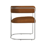 Juliana Mohair Velvet Walnut Dining Chair - Lighting.co.za