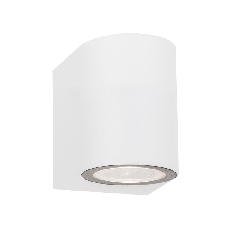 Block U Round Down Only Black | White | Grey GU10 Outdoor Wall Light - Lighting.co.za