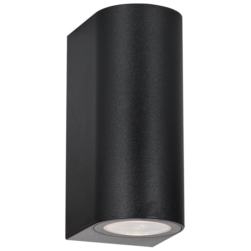 Block U Round Up Down Black | White | Grey GU10 Outdoor Wall Light - Lighting.co.za