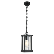 Republic Black And Clear Glass Outdoor Pendant Light - Lighting.co.za
