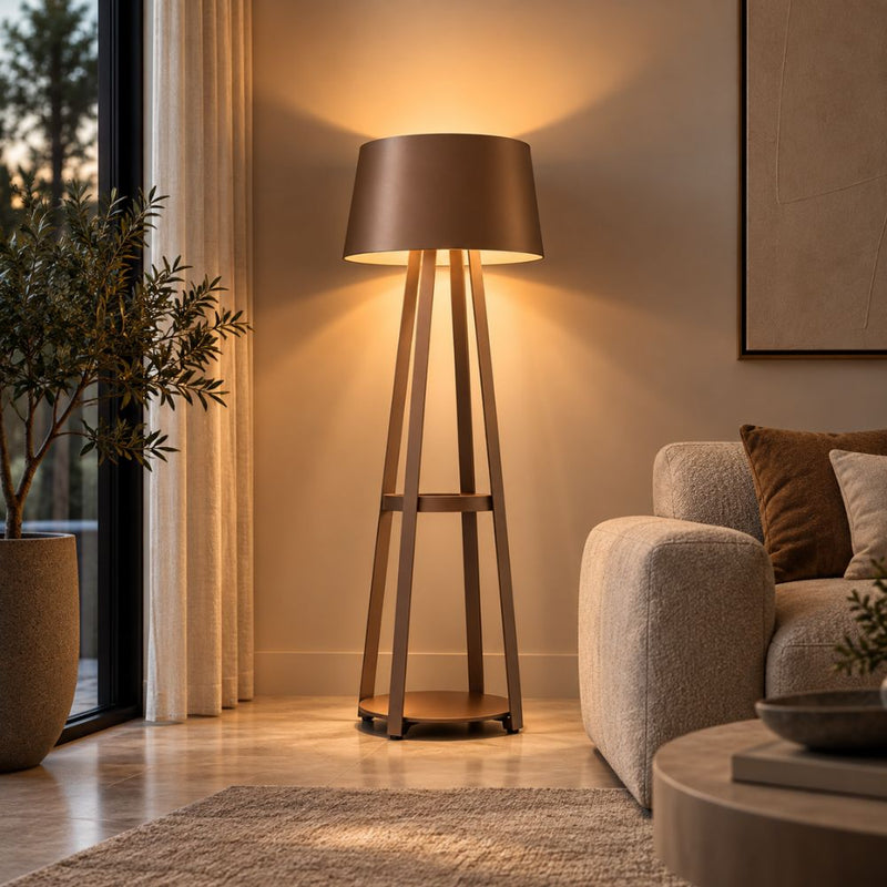 Sefa Slatted Column Floor Lamp