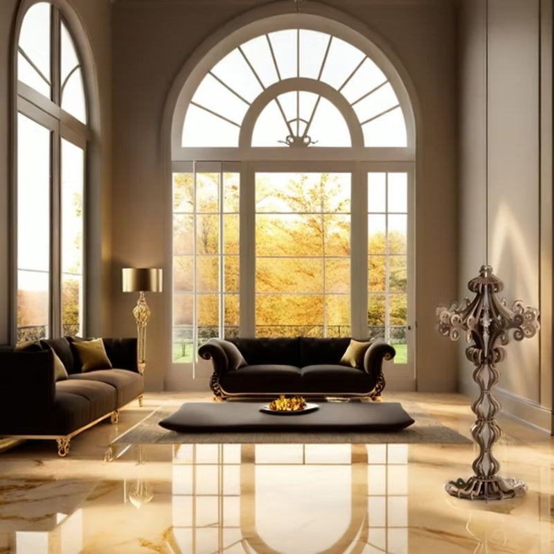 Odessa Ornate Scroll Floor Lamp - Floor Lamp - Lighting.co.za