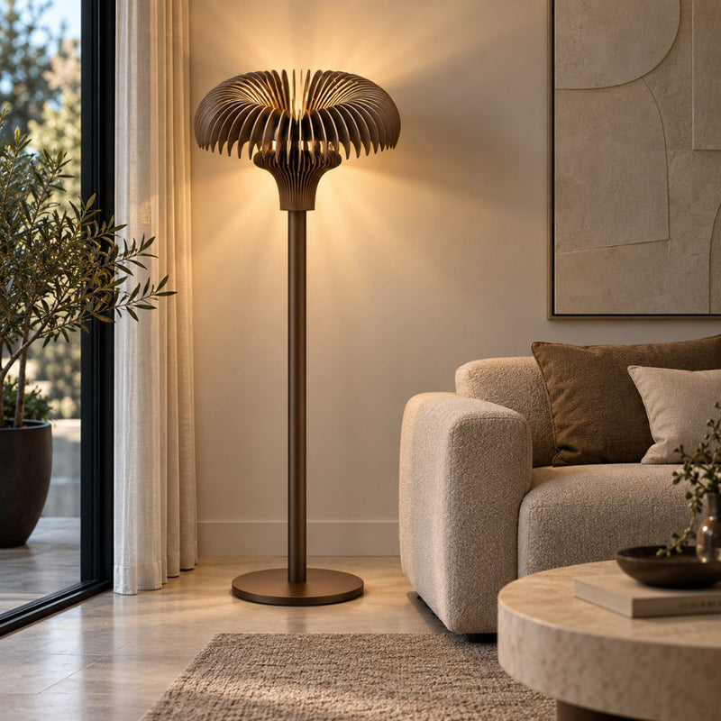Kenzi Fan Head Floor Lamp