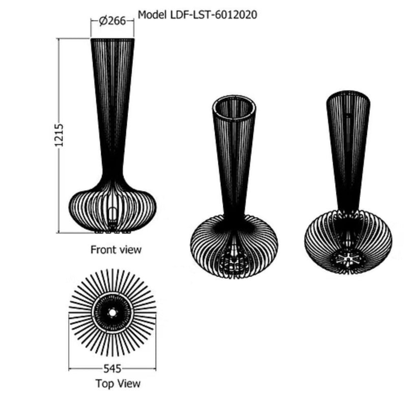 Livara Sculptural Vase Floor Lamp