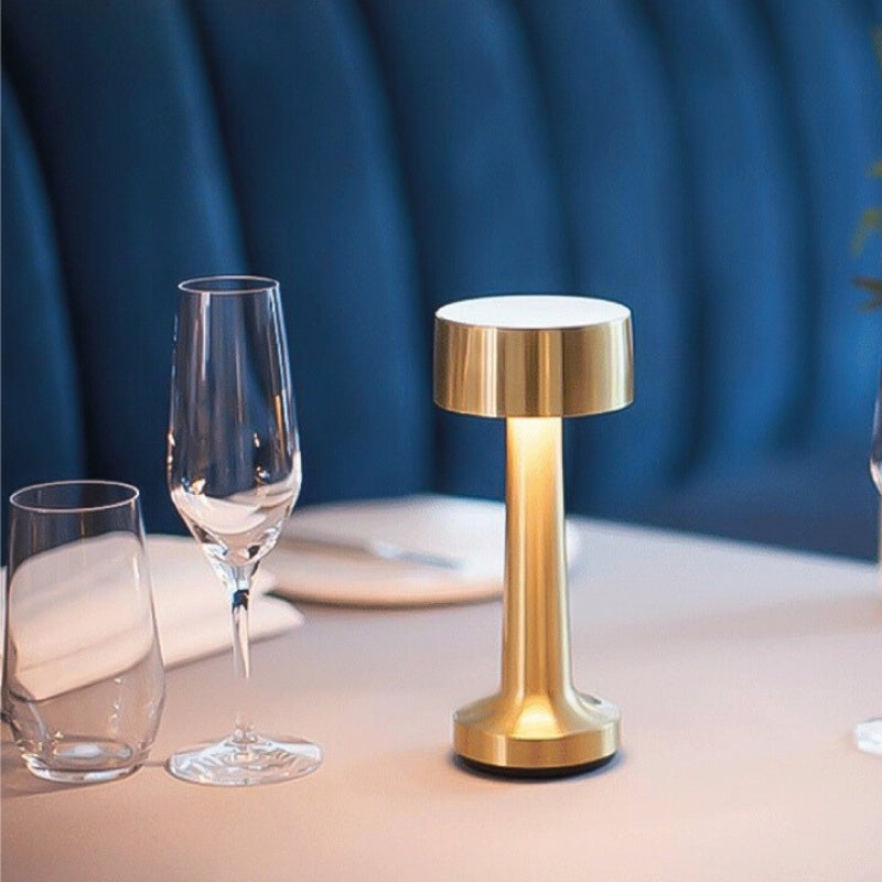 Turret Gold | Copper Rechargeable Table Lamp - Lighting.co.za