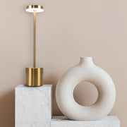 Vogue Gold | Black Rechargeable Table Lamp - Lighting.co.za