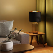 Sintra Gold and Black Table Lamp - Lighting.co.za