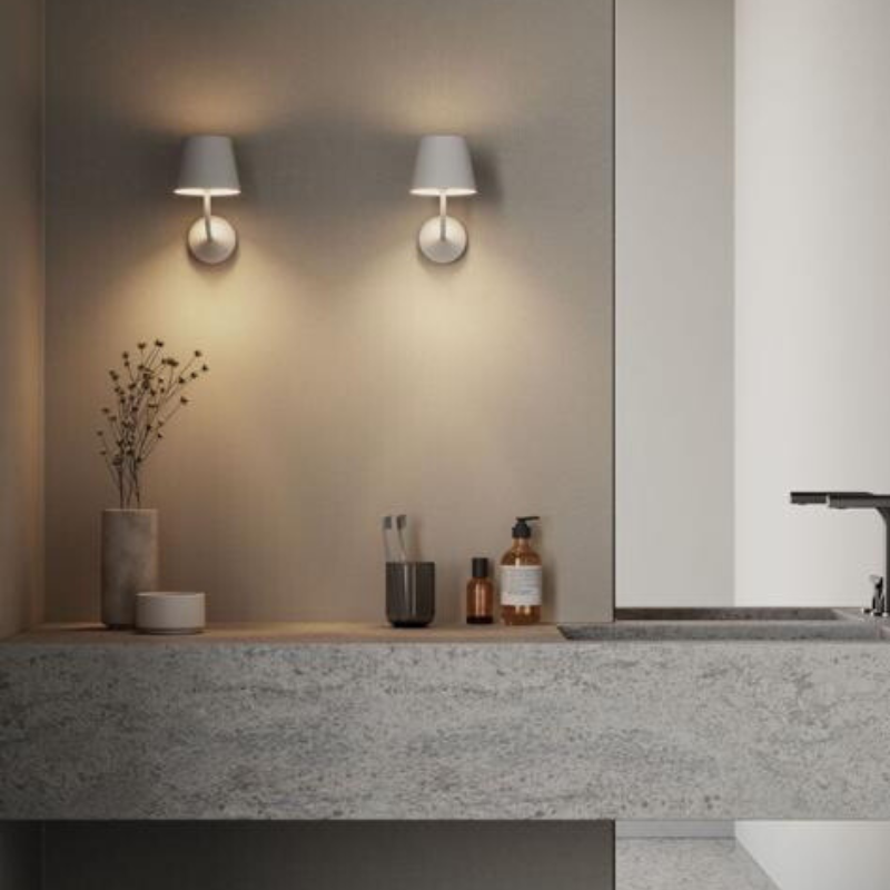 Flute White Shade LED Outdoor or Bathroom Wall Light - Lighting.co.za