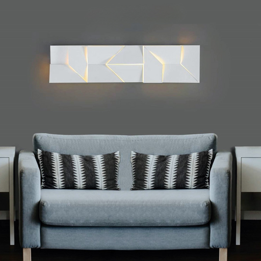 Blanche Rectangular White LED Dimmable Wall Light - Lighting.co.za