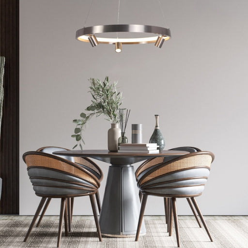 Nice Black or Silver Ring LED Pendant Light 3 Sizes - Lighting.co.za