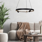 Nice Black or Silver Ring LED Pendant Light 3 Sizes - Lighting.co.za