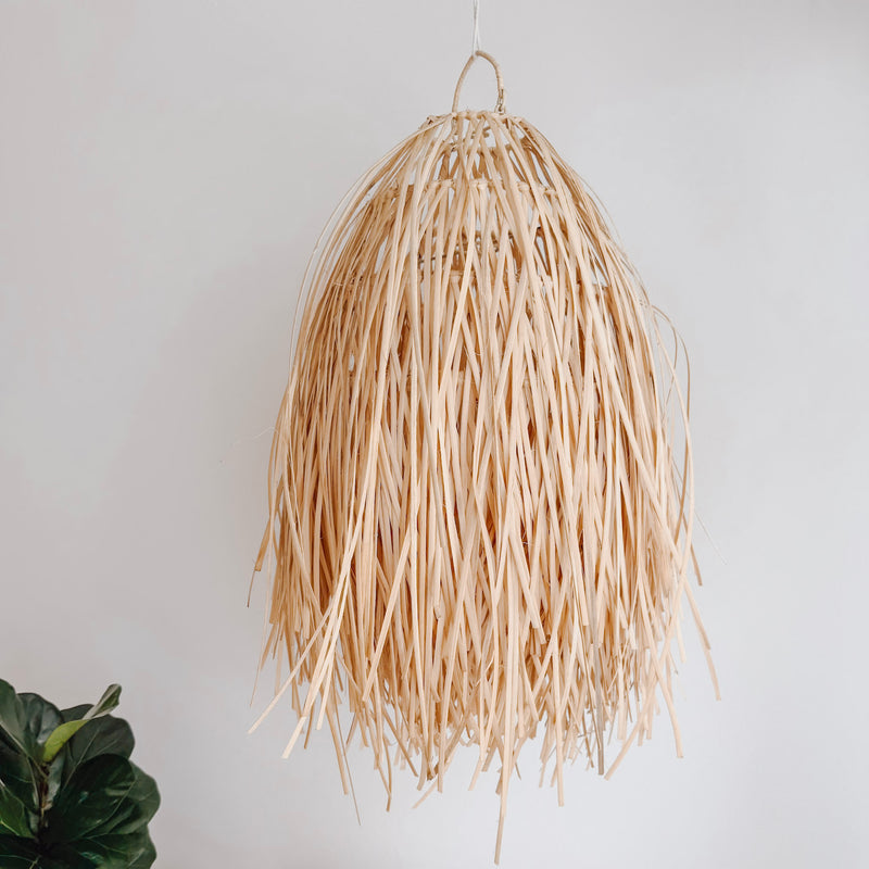 Bromo Feather Natural Rattan Pendant Light - Lighting.co.za