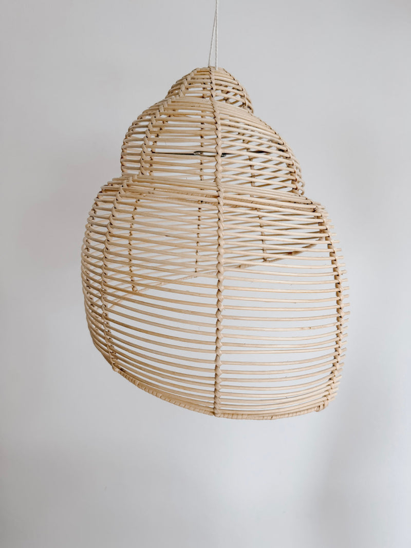 Seashell Natural Rattan Pendant Light - Lighting.co.za