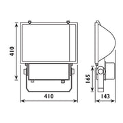 Floodlight Black E40HPS - Lighting.co.za