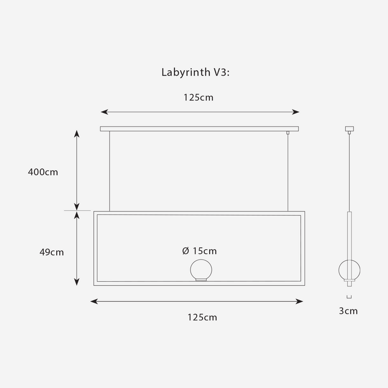Labyrinth Black or Brass Look Pendant Light 3 Options - Lighting.co.za