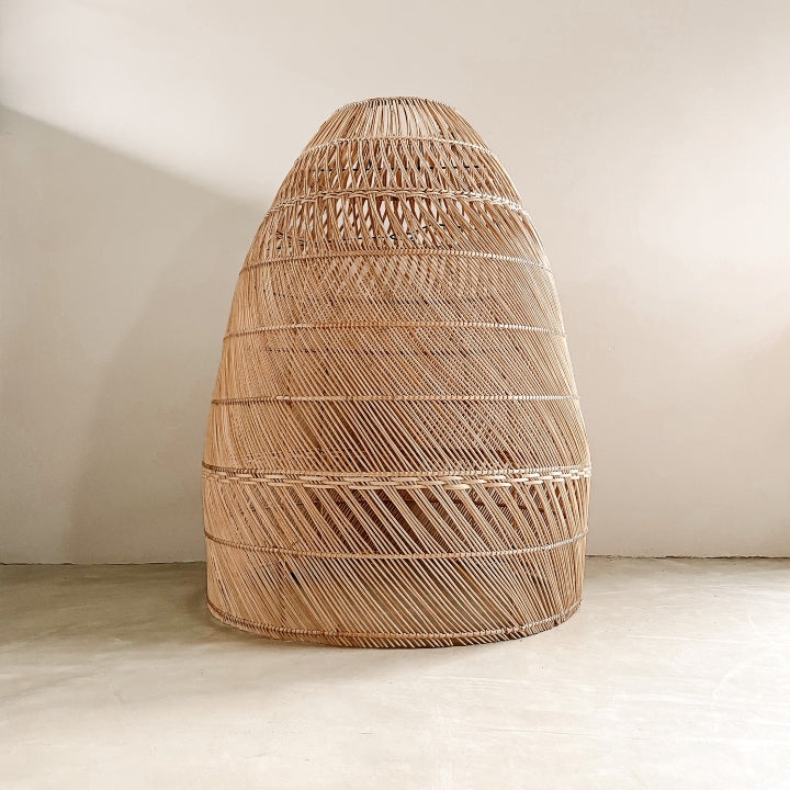 Lagoon Style 2 Natural Rattan Pendant Light 2 Sizes - Lighting.co.za