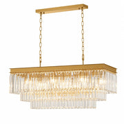 Laurel Black or Gold Rectangular K9 Crystal Chandelier - Chandelier - Lighting.co.za