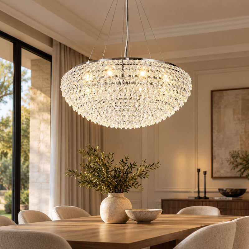 Legacy Clear K9 Crystal Chandelier 2 Sizes - Chandelier - Lighting.co.za