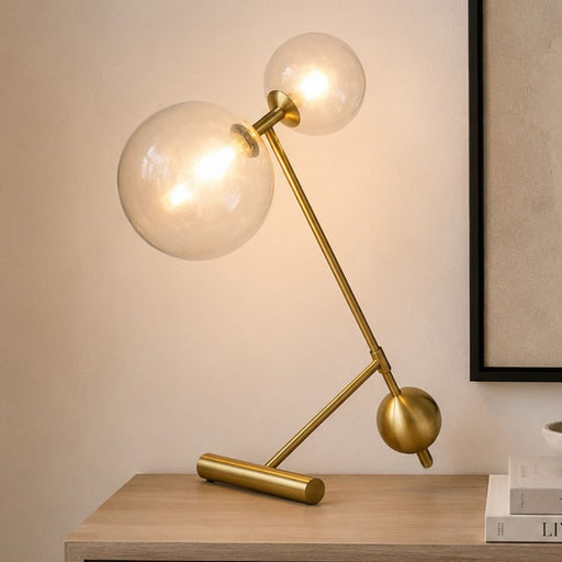 Liberty Gold And Clear Glass Table Lamp - Table Lamp - Lighting.co.za