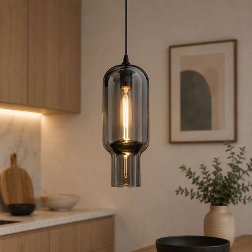 Lighthouse Tall Cylinder Glass Pendant Light - Pendant Light - Lighting.co.za