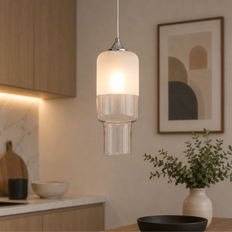 Lighthouse Tall Cylinder Glass Pendant Light - Pendant Light - Lighting.co.za