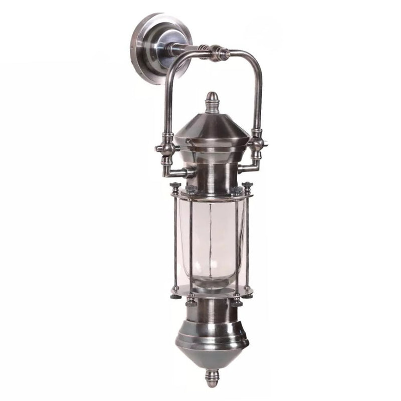 Lisbon Tall Vintage Antique Brass | Antique Silver Wall Light