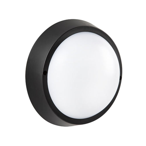 Loften Round Black | White Bulkhead LED Outdoor Wall Light 4 Sizes - Outdoor Wall Light - Lighting.co.za