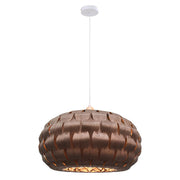 Malmo Wooden Woven Walnut Pendant Light - Pendant Light - Lighting.co.za