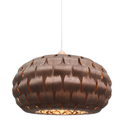 Malmo Wooden Woven Walnut Pendant Light - Pendant Light - Lighting.co.za