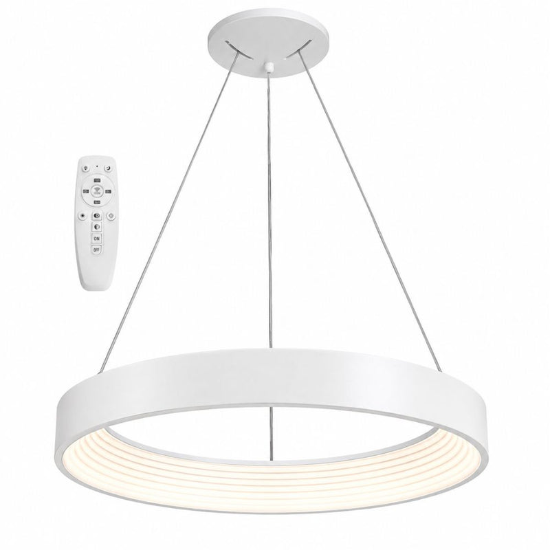 Marlow Black or White CCT LED Pendant Light with Adjustable Remote