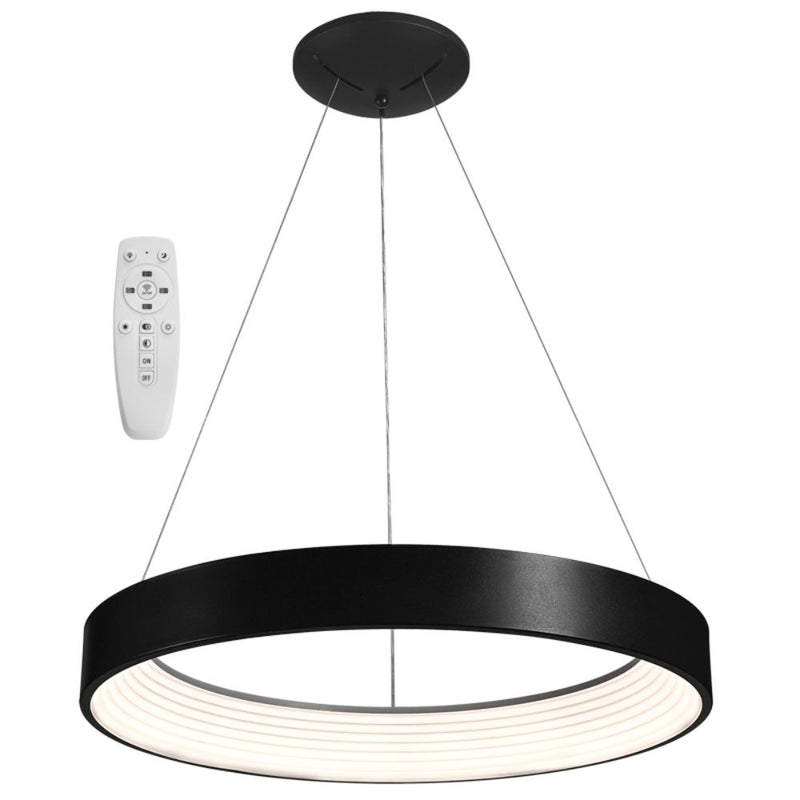 Marlow Black or White CCT LED Pendant Light with Adjustable Remote
