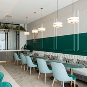 Mason Opal Glass and Brass Look Pendant Light 2 Sizes - Lighting.co.za