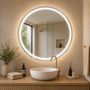 Mia Round Frontlit CCT LED Bathroom Mirror with Defogger - LED Mirror - Lighting.co.za