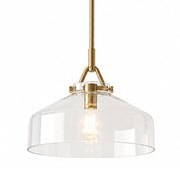 Miller Farmhouse Clear Glass and Gold Pendant Light - Pendant Light - Lighting.co.za