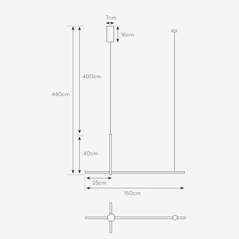 Minimal Black LED Pendant Light - Lighting.co.za