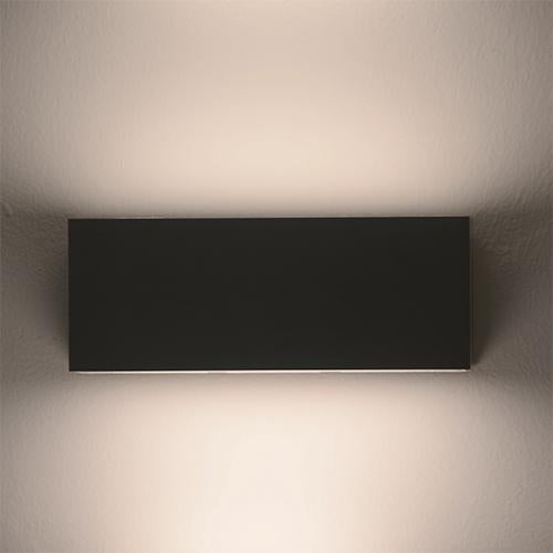 Eden CTC Black Rectangular Up Down 12W LED Outdoor Wall Light - Lighting.co.za